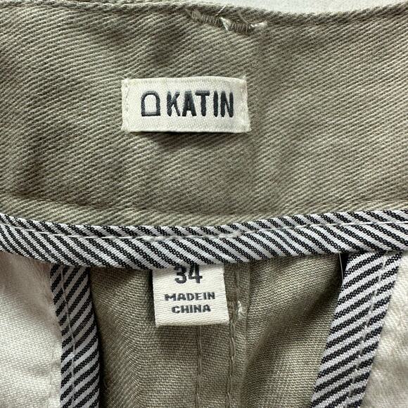 Katin Men's Shorts Size 34 American Surf Company Taupe Khaki Brown Utility Hike - Picture 2 of 9